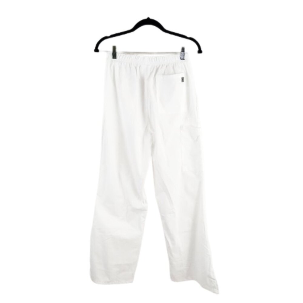 SOLD*****butter soft white scrub pants / flared leg workwear bottoms - Picture 2 of 12